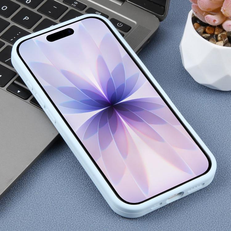 For iPhone 17 Precision Hole Leopard Print Liquid Silicone Phone Case