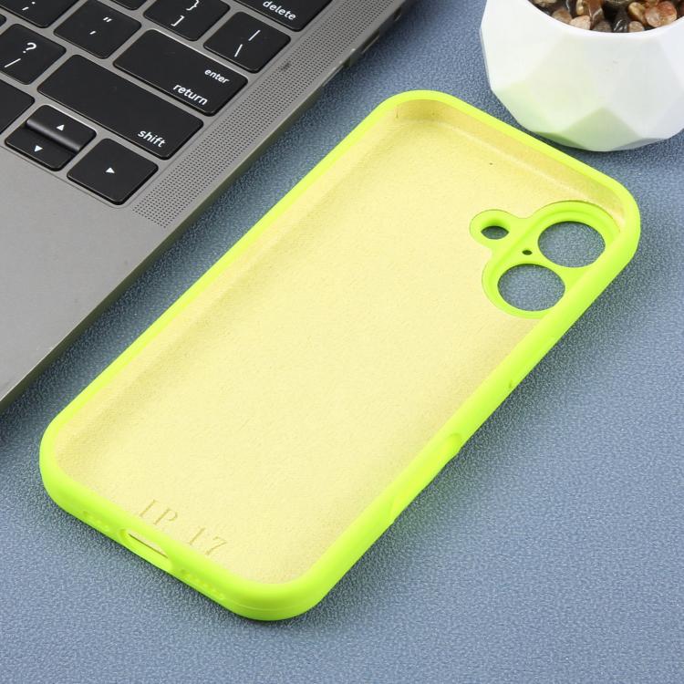 For iPhone 17 Precision Hole Leopard Print Liquid Silicone Phone Case