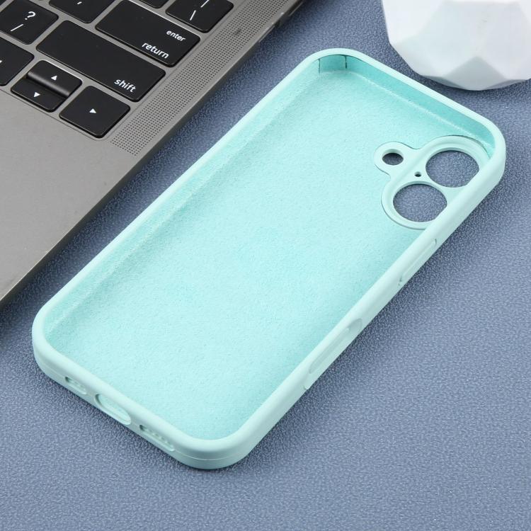 For iPhone 17 Precision Hole Leopard Print Liquid Silicone Phone Case