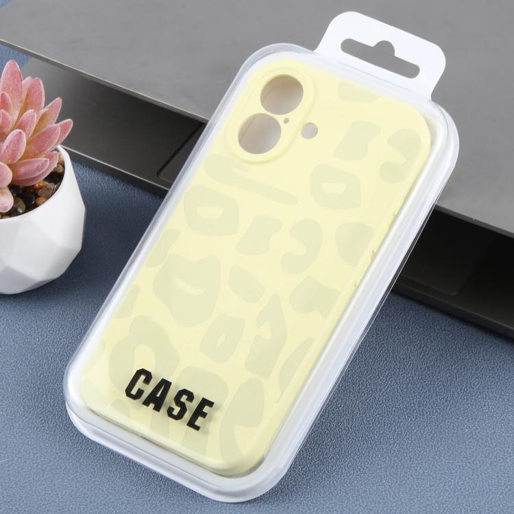 For iPhone 17 Precision Hole Leopard Print Liquid Silicone Phone Case