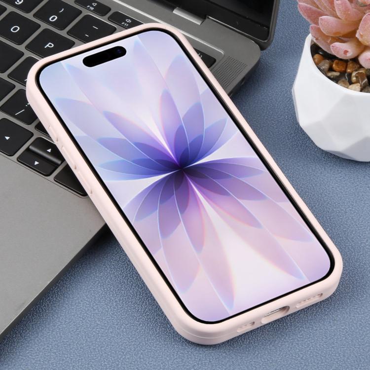 For iPhone 17 Precision Hole Leopard Print Liquid Silicone Phone Case