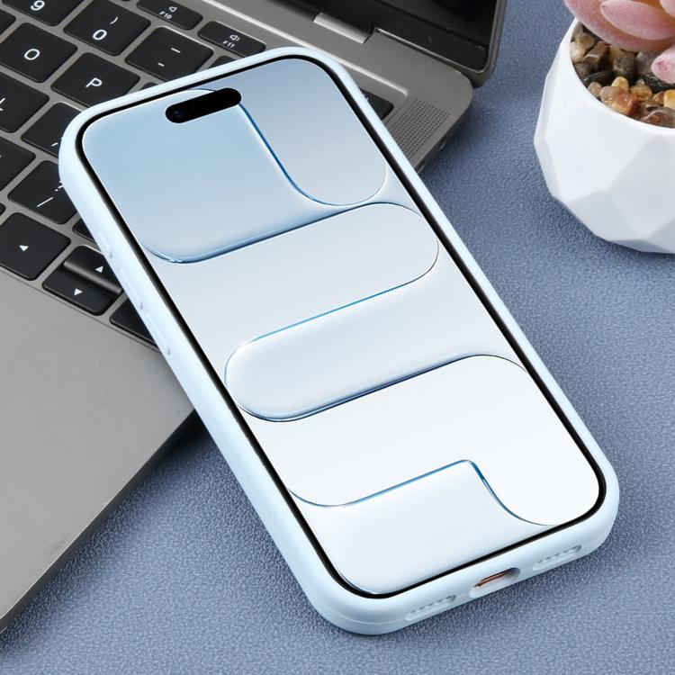 For iPhone Air Precision Hole Leopard Print Liquid Silicone Phone Case
