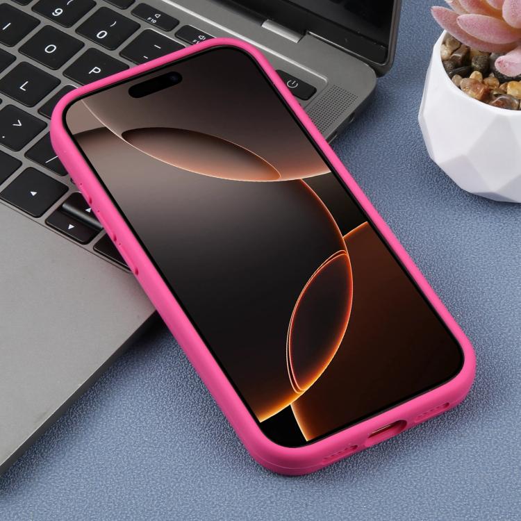 For iPhone 16 Pro Max Precision Hole Leopard Print Liquid Silicone Phone Case
