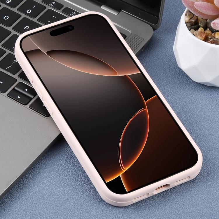 For iPhone 16 Pro Precision Hole Leopard Print Liquid Silicone Phone Case