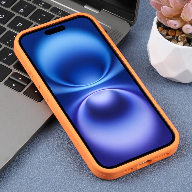 For iPhone 16 Precision Hole Leopard Print Liquid Silicone Phone Case