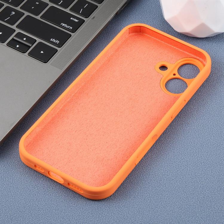 For iPhone 16 Precision Hole Leopard Print Liquid Silicone Phone Case