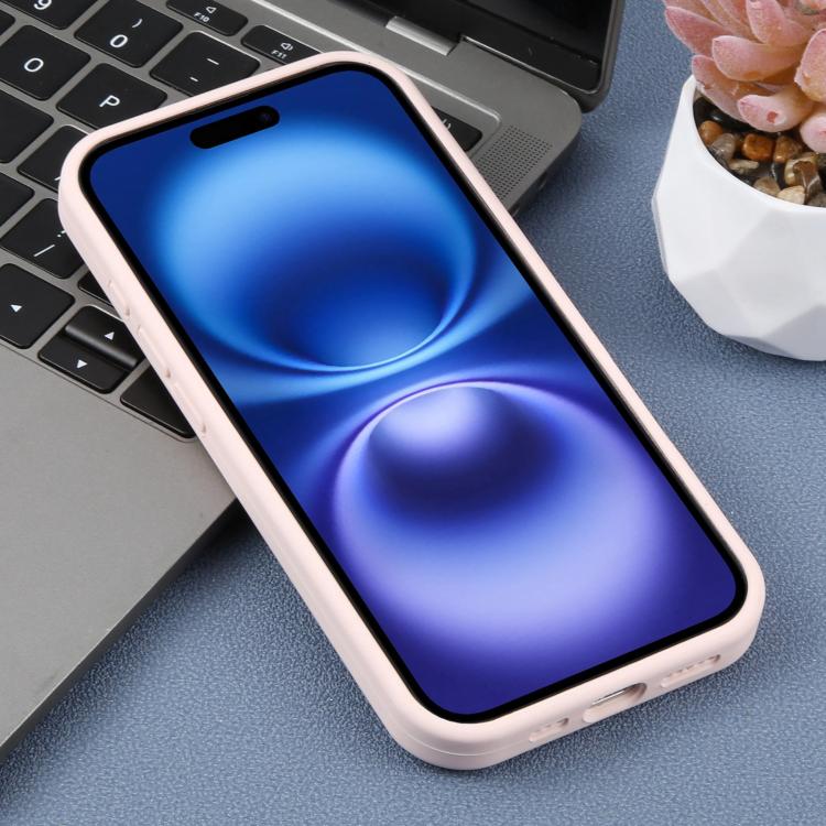 For iPhone 16 Precision Hole Leopard Print Liquid Silicone Phone Case