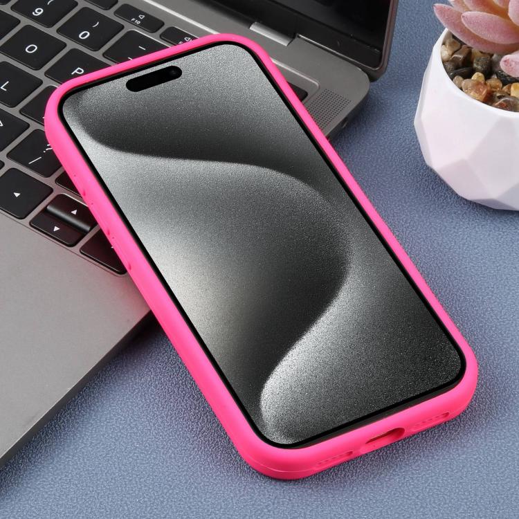 For iPhone 15 Pro Precision Hole Leopard Print Liquid Silicone Phone Case