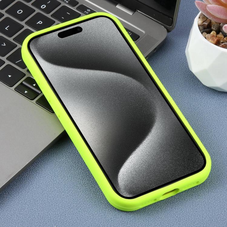 For iPhone 15 Pro Precision Hole Leopard Print Liquid Silicone Phone Case