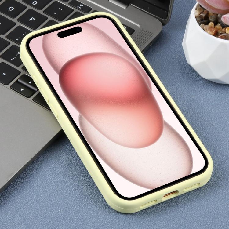 For iPhone 15 Precision Hole Leopard Print Liquid Silicone Phone Case