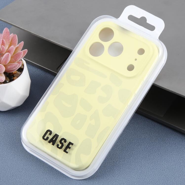 For iPhone 14 Plus Precision Hole Leopard Print Liquid Silicone Phone Case
