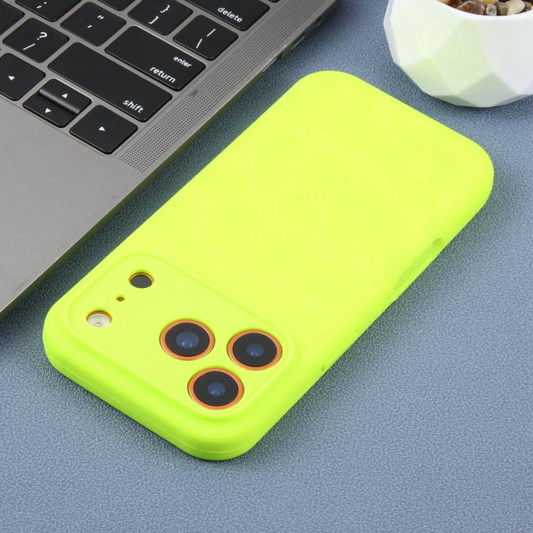 For iPhone 14 Precision Hole Leopard Print Liquid Silicone Phone Case