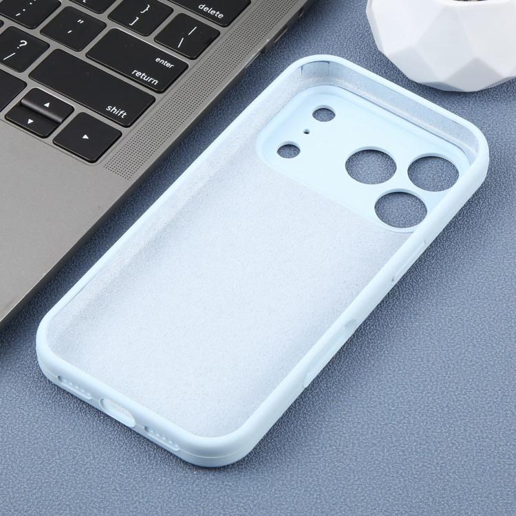 For iPhone 14 Pro Precision Hole Leopard Print Liquid Silicone Phone Case