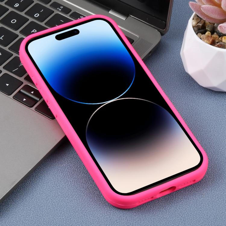 For iPhone 14 Pro Max Precision Hole Leopard Print Liquid Silicone Phone Case