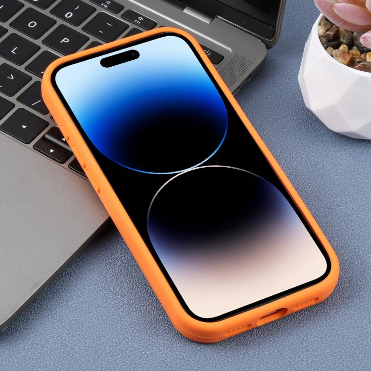 For iPhone 14 Pro Max Precision Hole Leopard Print Liquid Silicone Phone Case