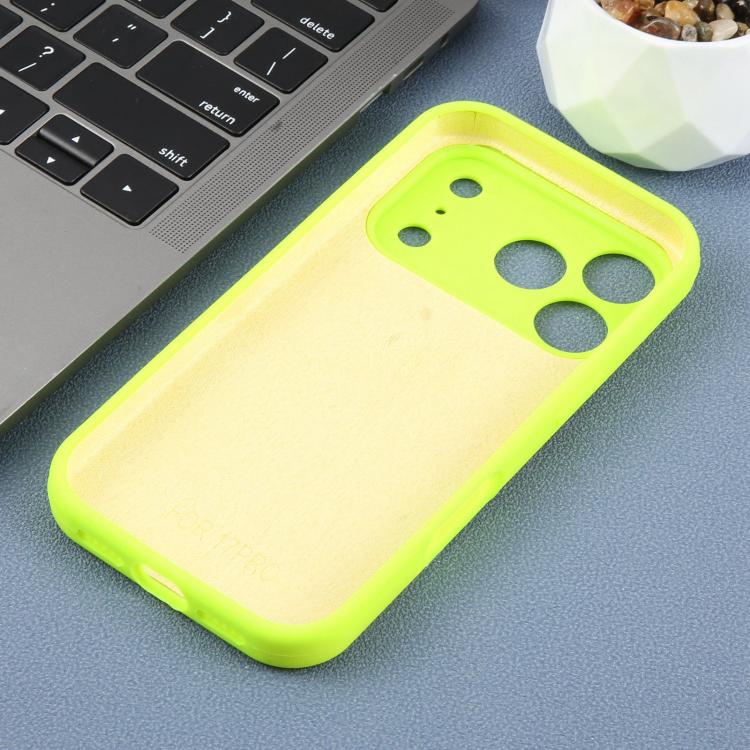 For iPhone 14 Pro Max Precision Hole Leopard Print Liquid Silicone Phone Case