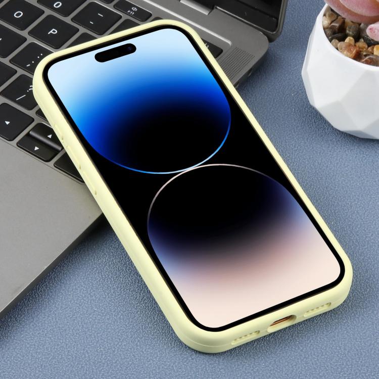 For iPhone 14 Pro Max Precision Hole Leopard Print Liquid Silicone Phone Case