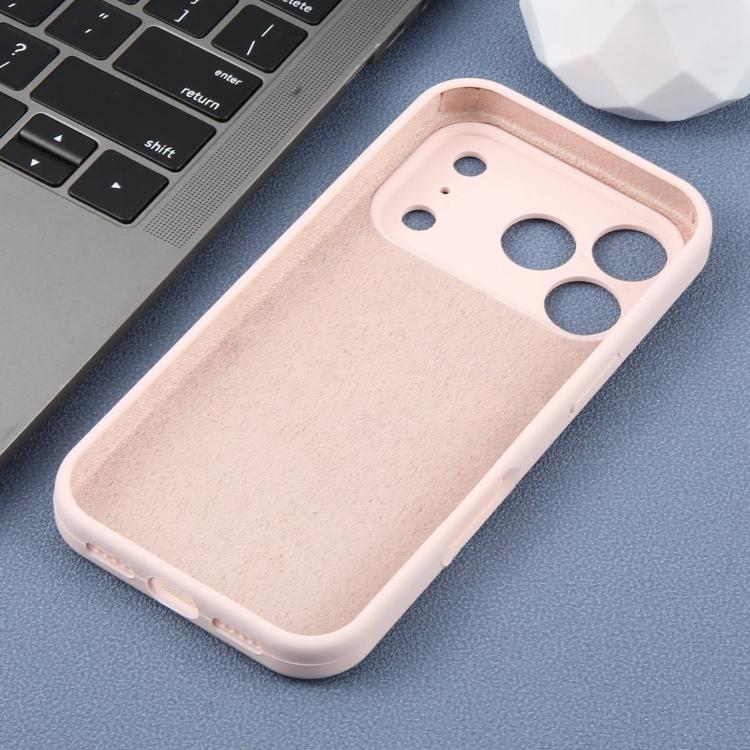 For iPhone 14 Pro Max Precision Hole Leopard Print Liquid Silicone Phone Case