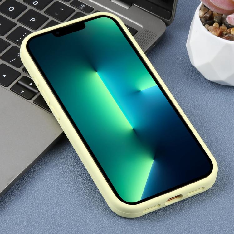 For iPhone 13 Pro Max Precision Hole Leopard Print Liquid Silicone Phone Case