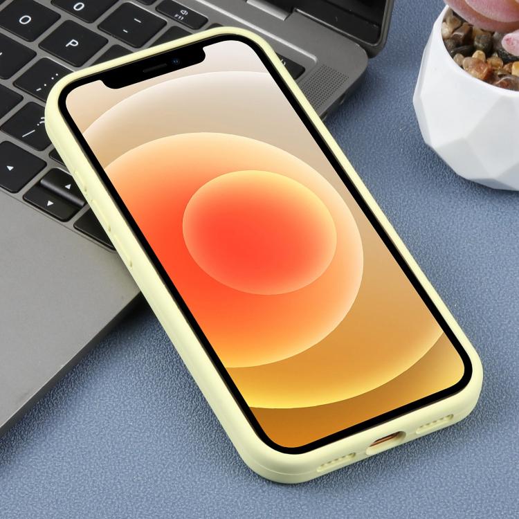 For iPhone 12 Precision Hole Leopard Print Liquid Silicone Phone Case