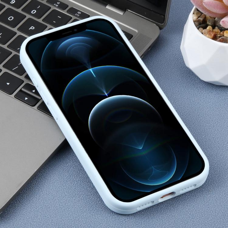 For iPhone 12 Pro Max Precision Hole Leopard Print Liquid Silicone Phone Case