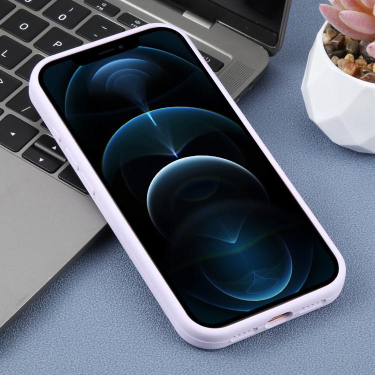 For iPhone 12 Pro Max Precision Hole Leopard Print Liquid Silicone Phone Case