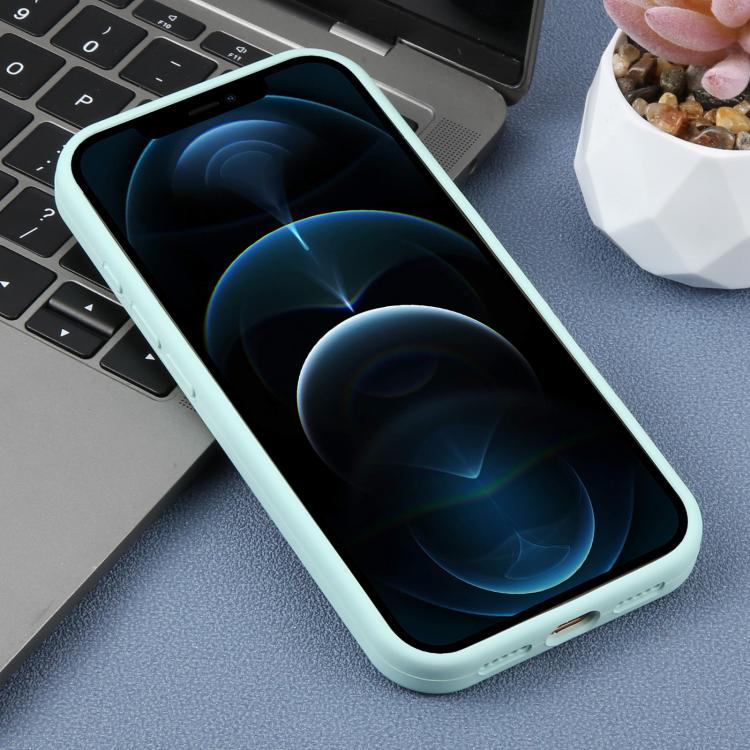 For iPhone 12 Pro Max Precision Hole Leopard Print Liquid Silicone Phone Case