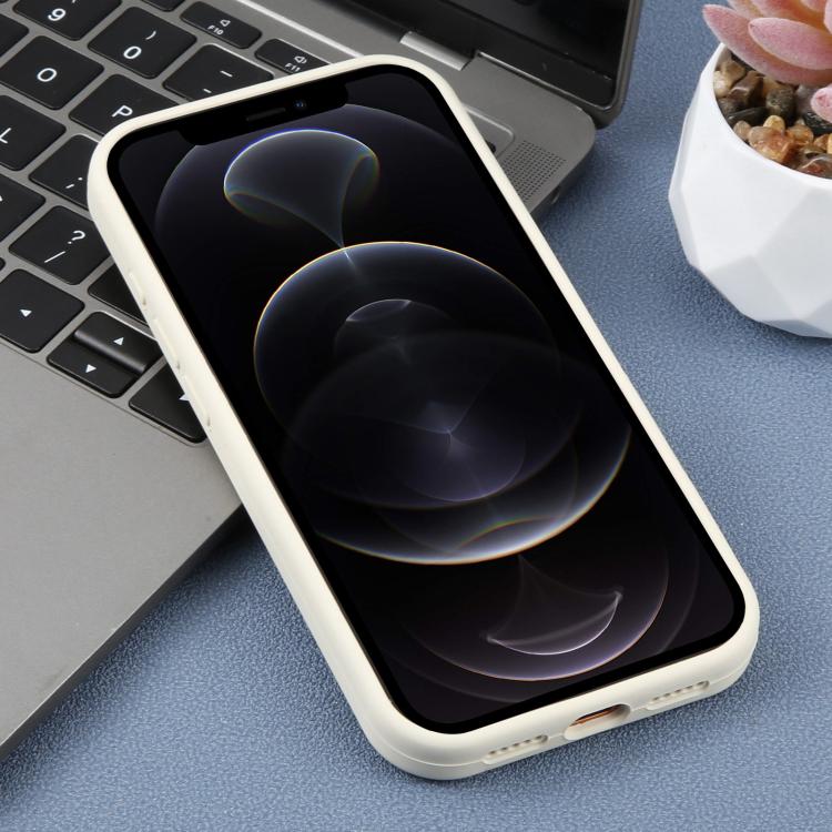 For iPhone 12 Pro Precision Hole Leopard Print Liquid Silicone Phone Case