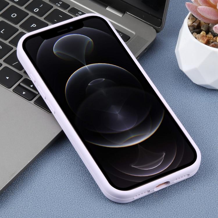 For iPhone 12 Pro Precision Hole Leopard Print Liquid Silicone Phone Case