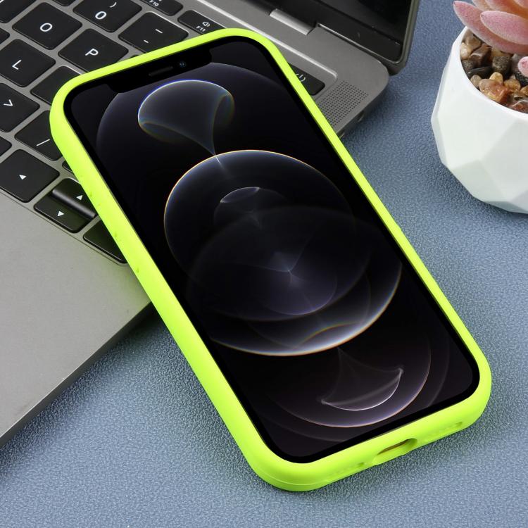 For iPhone 12 Pro Precision Hole Leopard Print Liquid Silicone Phone Case