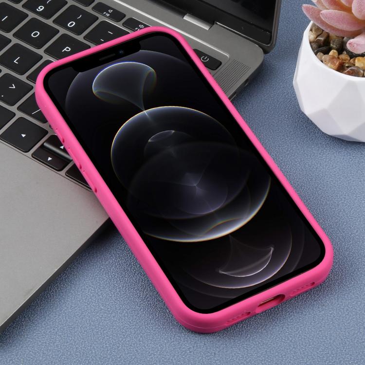 For iPhone 12 Pro Precision Hole Leopard Print Liquid Silicone Phone Case