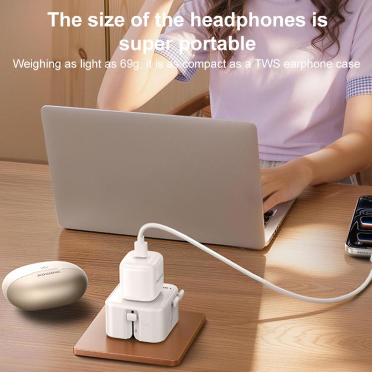 MOMAX UA37 1-World Pocket Mini Ultra-thin Universal Travel Adapter, Plug:UK Plug