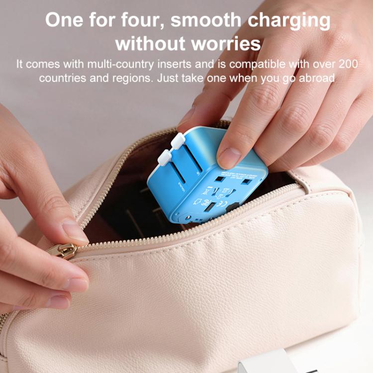 MOMAX UA37 1-World Pocket Mini Ultra-thin Universal Travel Adapter, Plug:UK Plug