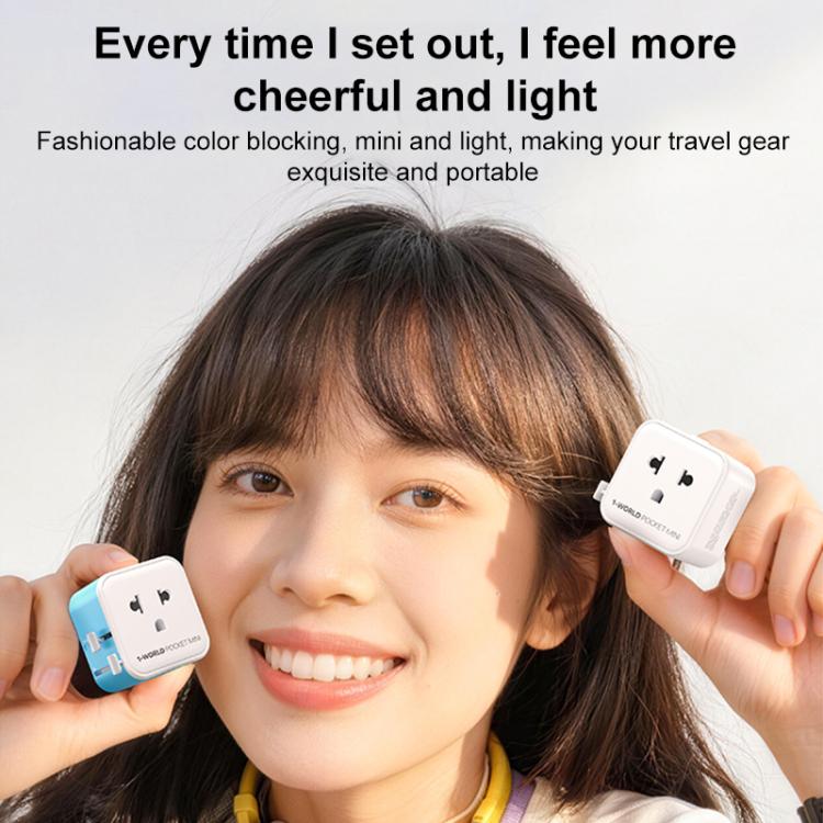 MOMAX UA37 1-World Pocket Mini Ultra-thin Universal Travel Adapter, Plug:UK Plug