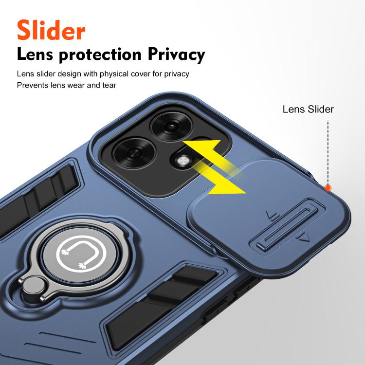 For Honor X6d 5G / Play 60A 5G Camshield Ring Holder Phone Case