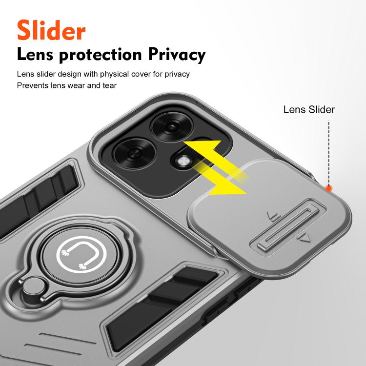 For Honor X6d 5G / Play 60A 5G Camshield Ring Holder Phone Case