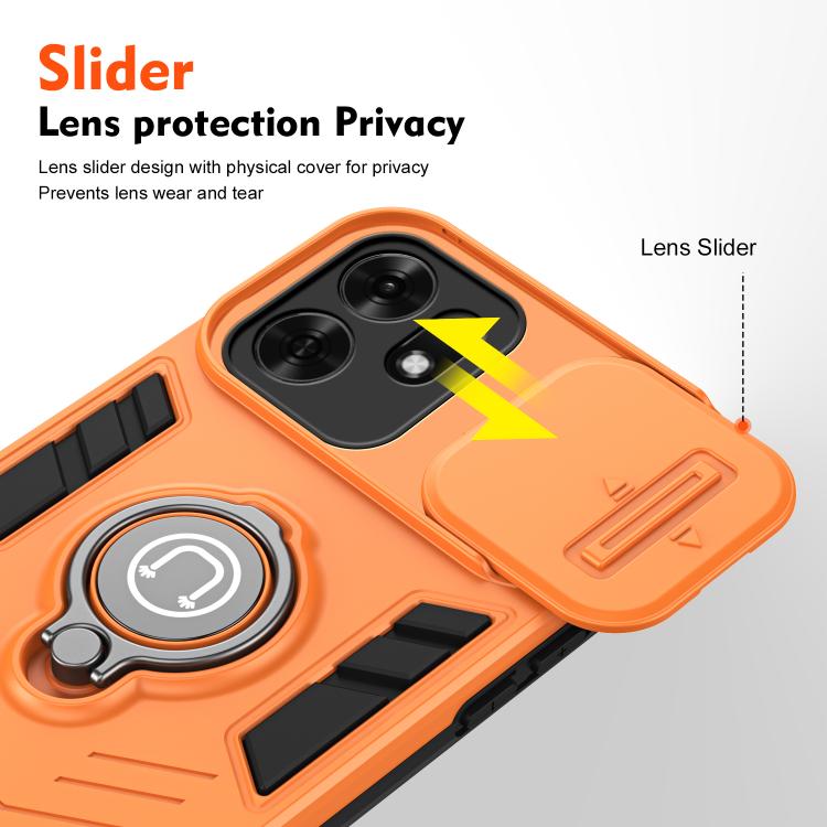 For Honor X6d 5G / Play 60A 5G Camshield Ring Holder Phone Case