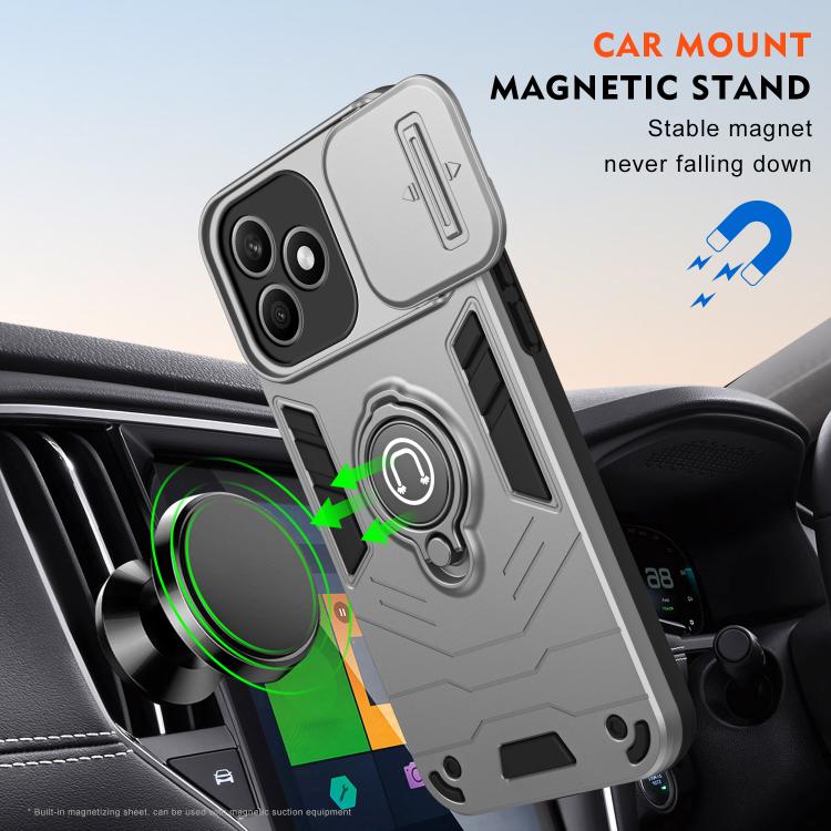 For Honor X8d 4G Camshield Ring Holder Phone Case