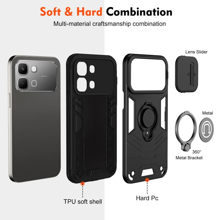 For Infinix Note Edge 5G Camshield Ring Holder Phone Case