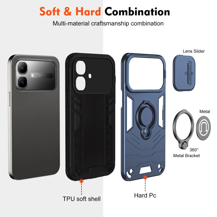 For Infinix Smart 20 4G Camshield Ring Holder Phone Case