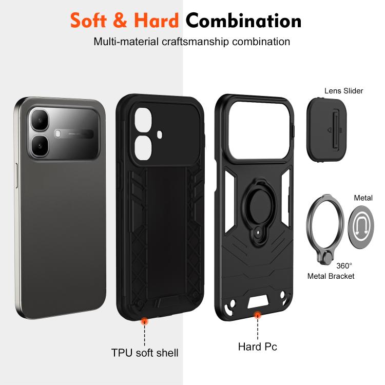 For Infinix Smart 20 4G Camshield Ring Holder Phone Case