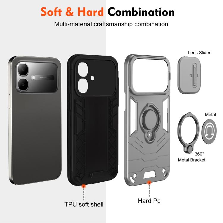For Infinix Smart 20 4G Camshield Ring Holder Phone Case