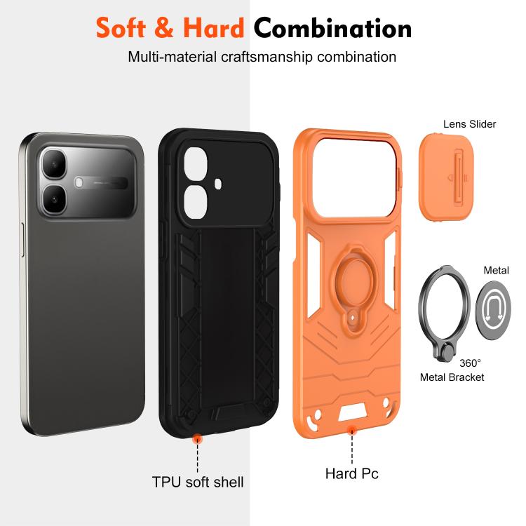 For Infinix Smart 20 4G Camshield Ring Holder Phone Case