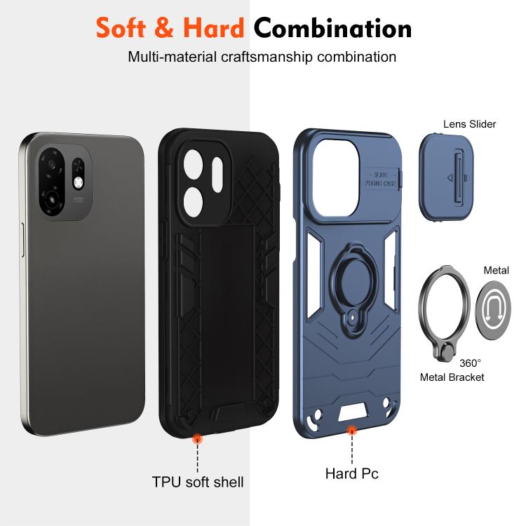 For itel A100C 4G Camshield Ring Holder Phone Case