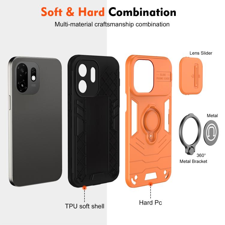 For itel A100C 4G Camshield Ring Holder Phone Case