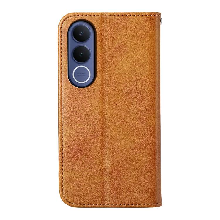 For vivo V70 FE 5G Cubic Grid Calf Texture Magnetic Leather Phone Case