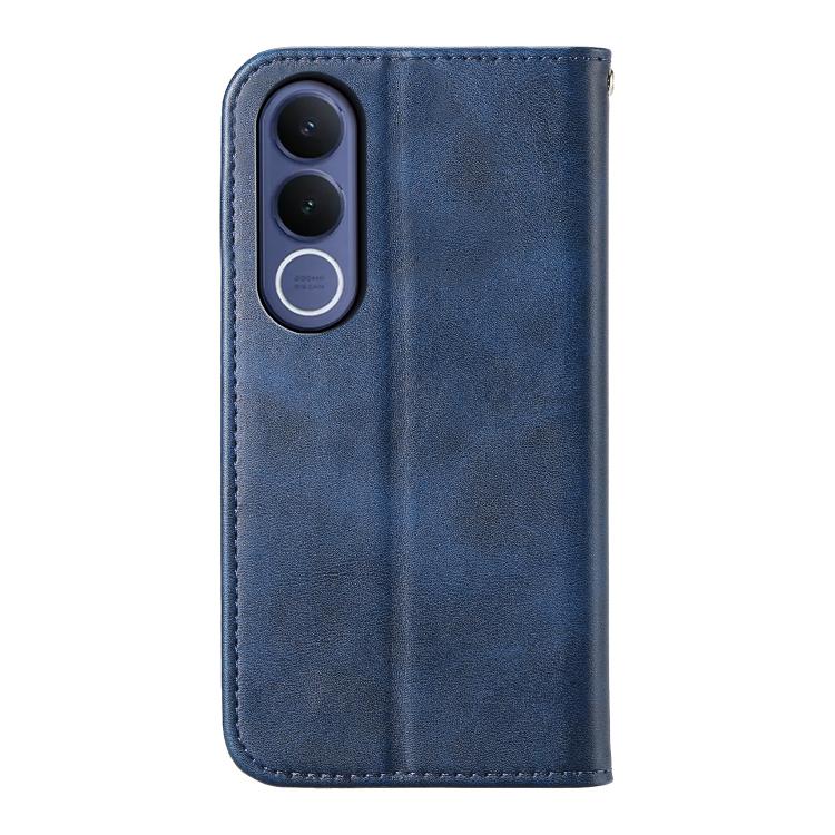 For vivo V70 FE 5G Cubic Grid Calf Texture Magnetic Leather Phone Case