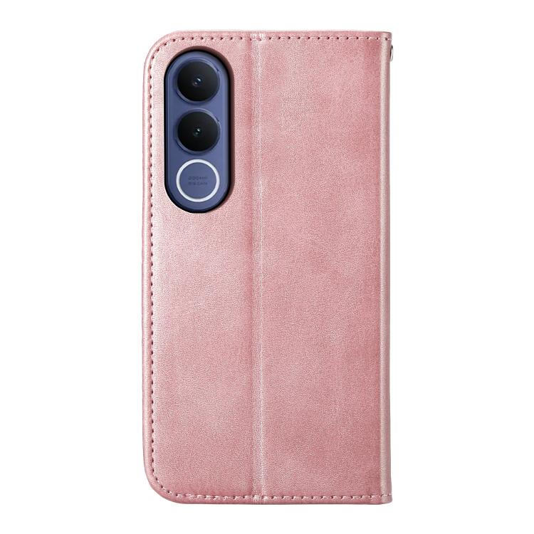 For vivo V70 FE 5G Cubic Grid Calf Texture Magnetic Leather Phone Case