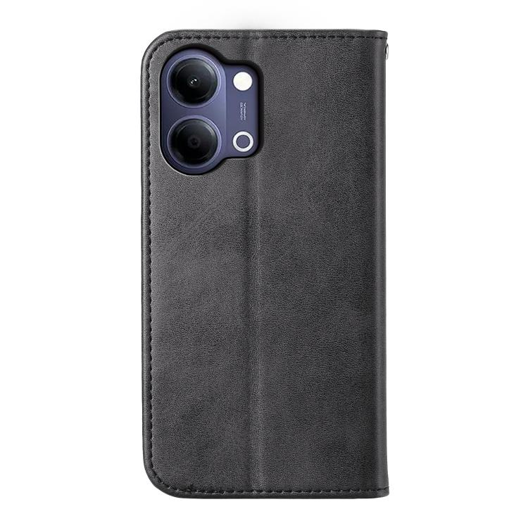 For vivo Y21 5G 2026 / Y05 4G Cubic Grid Calf Texture Magnetic Leather Phone Case