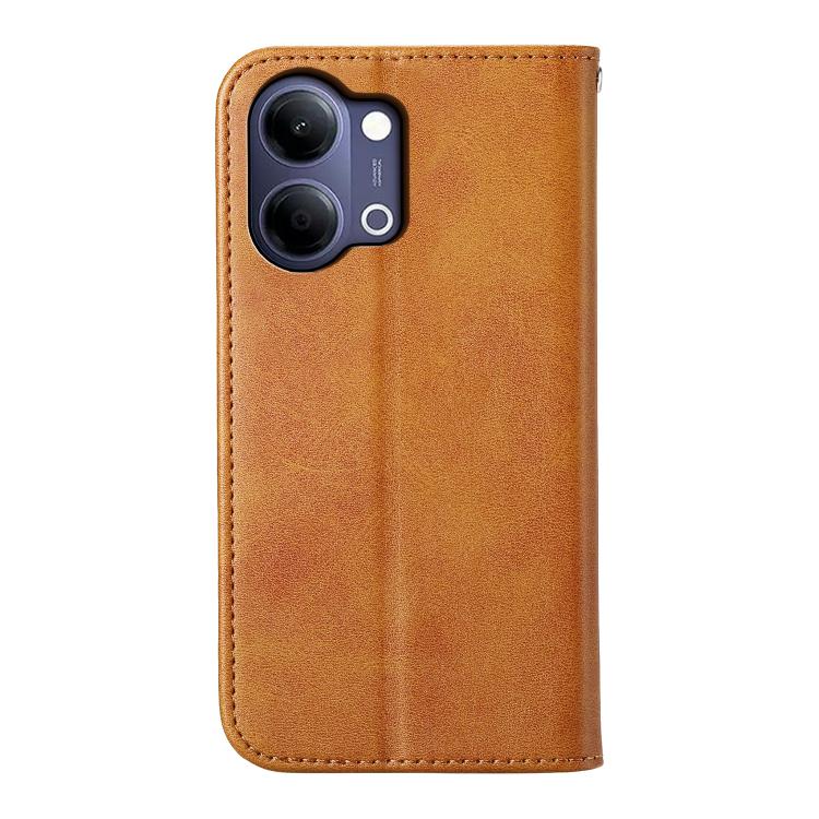 For vivo Y21 5G 2026 / Y05 4G Cubic Grid Calf Texture Magnetic Leather Phone Case